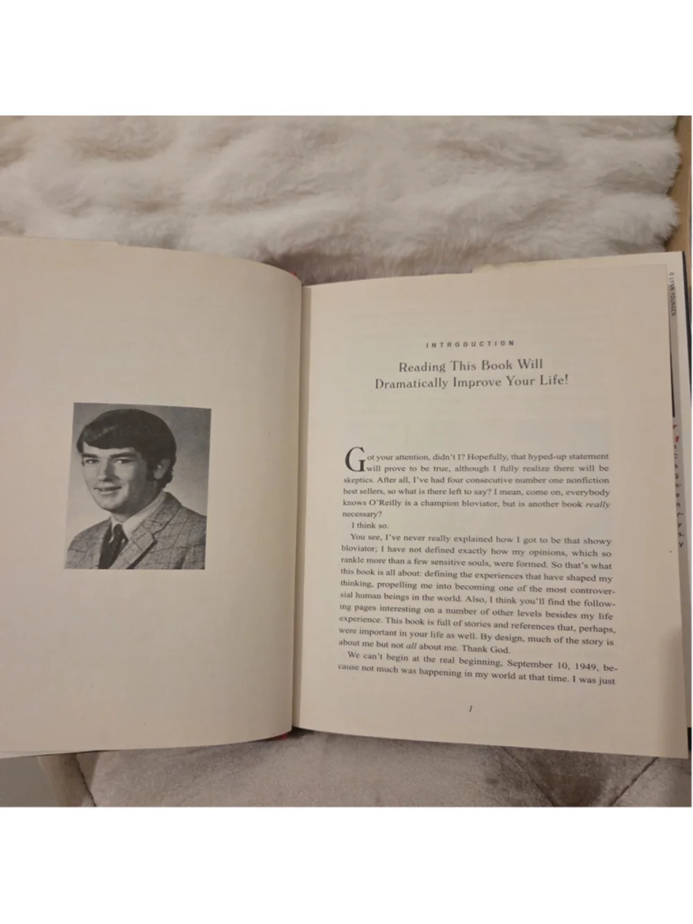 Bill O'Reilly A Bold Fresh Piece of Humanity Book, Black and White, One Size